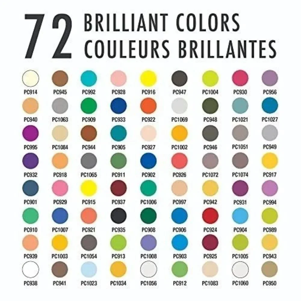 NEW - Prismacolor Premier Soft-Core Colored Pencils, 72-Count Tin